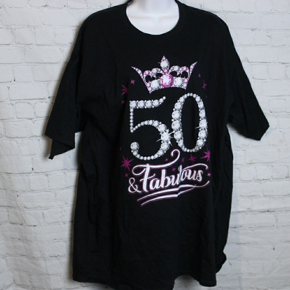 ‎Unisex 50 & FABULOUS Tee 2XL
